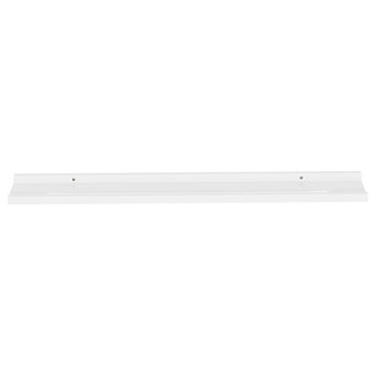 Wandschappen 2 st 100x9x3 cm wit 4
