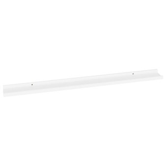 Wandschappen 2 st 100x9x3 cm wit 5