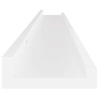 Wandschappen 2 st 100x9x3 cm wit 7
