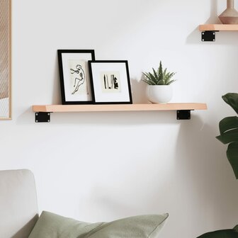 Wandschap 60x10x2 cm onbehandeld massief eikenhout 3
