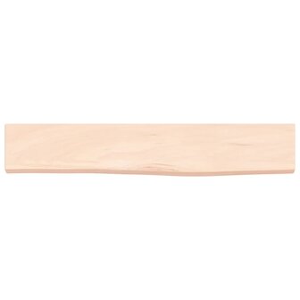 Wandschap 60x10x2 cm onbehandeld massief eikenhout 4