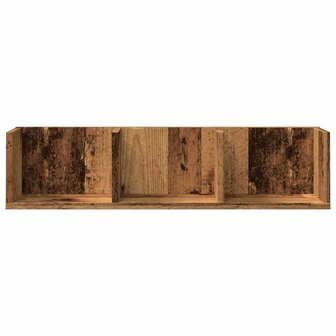 Cd-wandschap 75x18x18 cm bewerkt hout oud houtkleurig 4