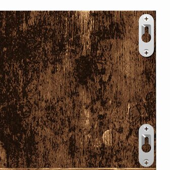 Cd-wandschap 75x18x18 cm bewerkt hout oud houtkleurig 7