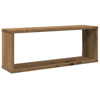 Wandschappen kubus 6 st 60x15x23 cm hout artisanaal eiken 4