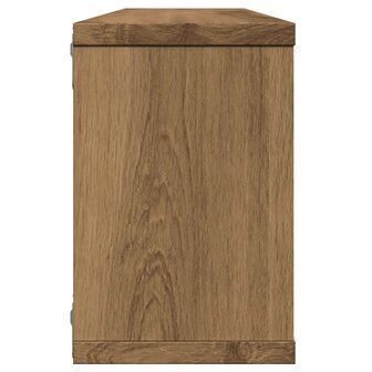 Wandschappen kubus 6 st 60x15x23 cm hout artisanaal eiken 6