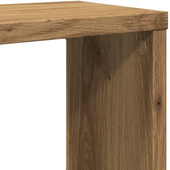Wandschappen kubus 6 st 60x15x23 cm hout artisanaal eiken 8