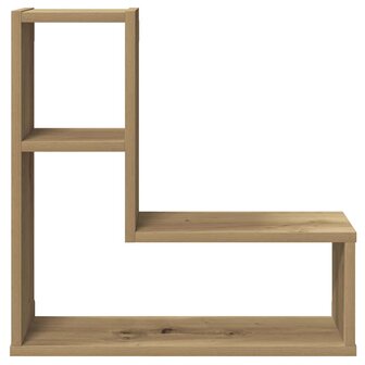 Wandschappen kubus 2 st 50x15x50 cm hout artisanaal eiken 5