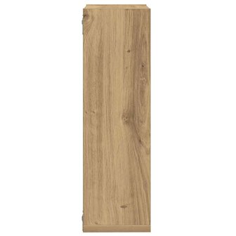 Wandschappen kubus 2 st 50x15x50 cm hout artisanaal eiken 6