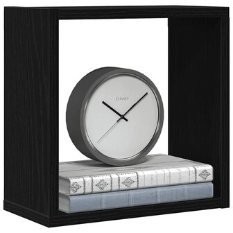 Wandschappen kubus 6 st 30x15x30 cm bewerkt hout zwart eiken 4