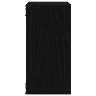 Wandschappen kubus 6 st 30x15x30 cm bewerkt hout zwart eiken 7