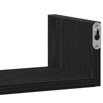 Wandschappen 3 st bewerkt hout zwart eiken 8