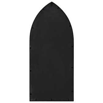 Tuinspiegel 70x30 cm ijzer zwart 4