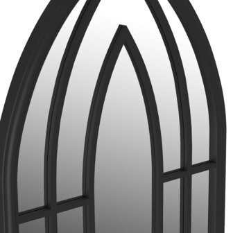 Tuinspiegel 70x30 cm ijzer zwart 5