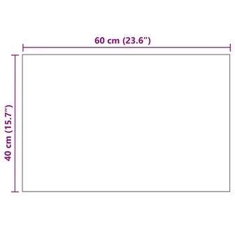 Wandspiegel rechthoekig 60x40 cm glas 8