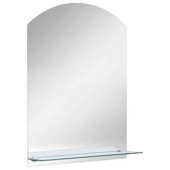 Wandspiegel met schap 20x40 cm gehard glas 2