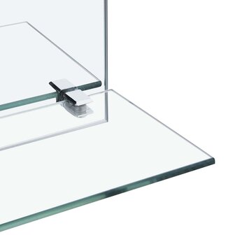 Wandspiegel met schap 30x30 cm gehard glas 4