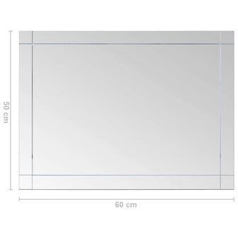 Wandspiegel 60x50 cm glas 6