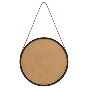 Wandspiegel met band 40 cm zwart 5