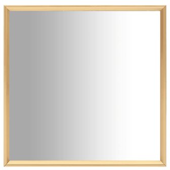 Spiegel 40x40 cm goudkleurig 1
