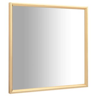 Spiegel 40x40 cm goudkleurig 2