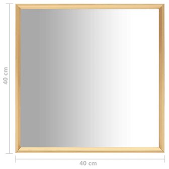 Spiegel 40x40 cm goudkleurig 5