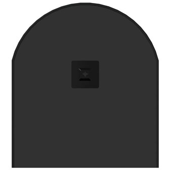 Wandspiegel 80x35 cm ovaal zwart 5