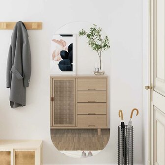 Wandspiegel 40x90 cm ovaal glas 1