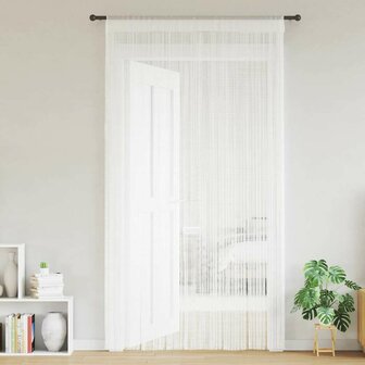 Draadgordijnen 2 st 100x250 cm wit 2