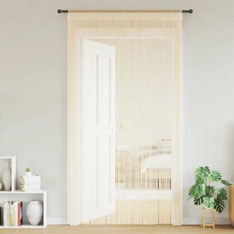 Draadgordijnen 100x250 cm cr&egrave;me 2 st 2