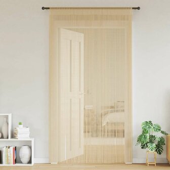 Draadgordijnen 140x250 cm beige 2 st 2