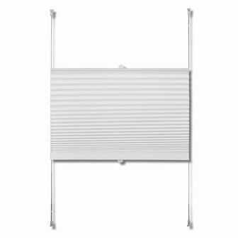 Pliss&eacute;jaloezie 60x150 cm wit 4