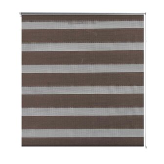 Duo Rolgordijn 50x100cm Koffiebruin 2