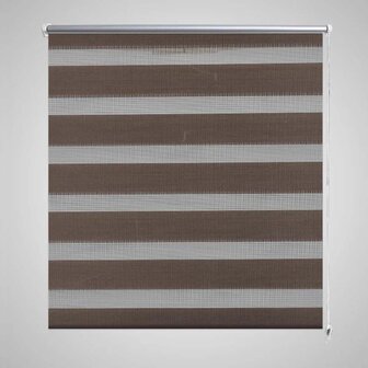 Duo rolgordijn 120 x 175 cm koffiebruin 1