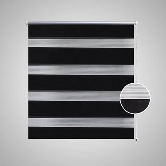 Duo rolgordijn 140 x 175 cm zwart 3