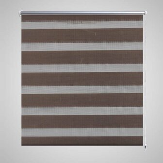 Duo rolgordijn 140 x 175 cm koffiebruin 1