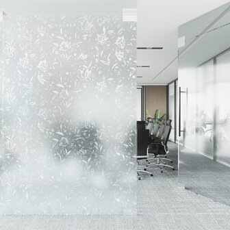 Raamfolies 4 st mat bloemenpatroon PVC 3