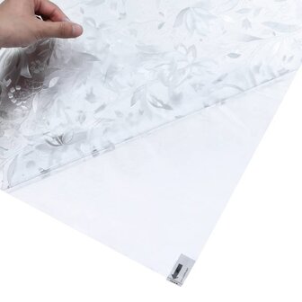 Raamfolies 4 st mat bloemenpatroon PVC 7