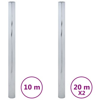 Zonnefolies 3 st statisch reflecterend PVC zilverkleurig 2