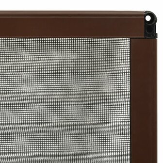 Raamhor pliss&eacute; 80x120 cm aluminium bruin 6