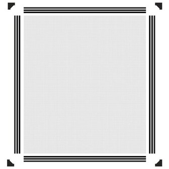 Insectenhor voor ramen magnetisch 120x140 cm antracietkleurig 6