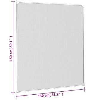 Insectenhor voor ramen magnetisch 130x150 cm antracietkleurig 8