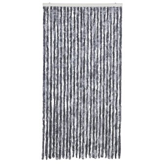 Vliegengordijn 100x220 cm chenille zilverkleurig 3