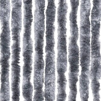 Vliegengordijn 100x220 cm chenille zilverkleurig 6