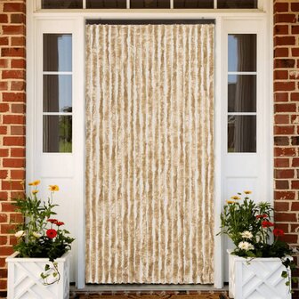 Vliegengordijn 90x200 cm chenille beige 1