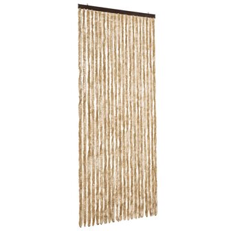 Vliegengordijn 90x200 cm chenille beige 2