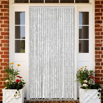 Vliegengordijn 100x220 cm chenille grijs 1