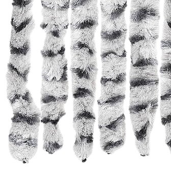 Vliegengordijn 100x230 cm chenille lichtgrijs en donkergrijs 6