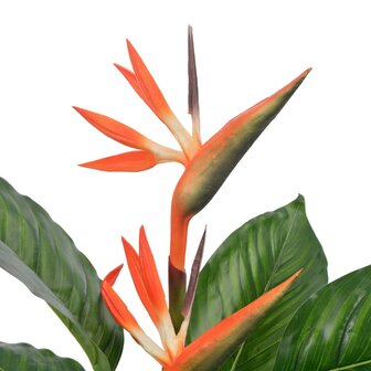 Kunstplant met pot strelitzia 100 cm rood 2