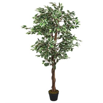 Kunstplant ficus 630 bladeren 120 cm groen 1