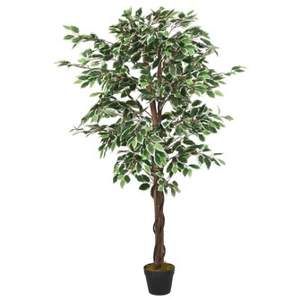 Kunstplant ficus 630 bladeren 120 cm groen 2